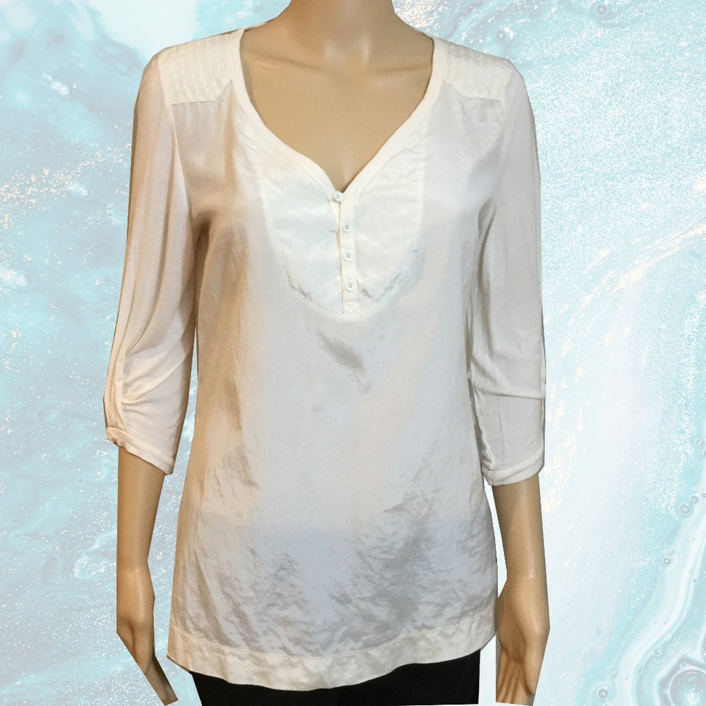 G-Star Raw Silk Blend 3/4 Sleeve Top